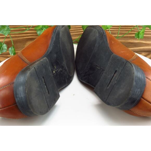 Cole Haan Shoes Sz‎ 8 M Brown Derby Oxfords Leather Men - Picture 7 of 8